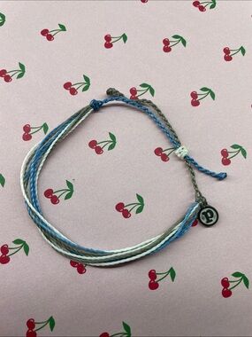 Pura Vida Blue, Light Blue & Green Braided Bracelet